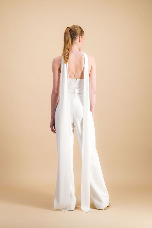 White Danae scarf
