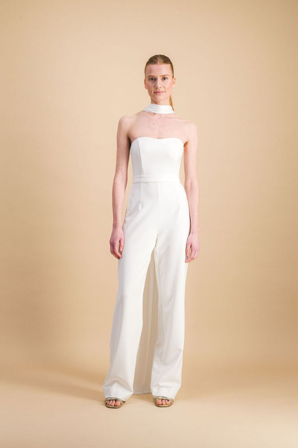 White Danae scarf