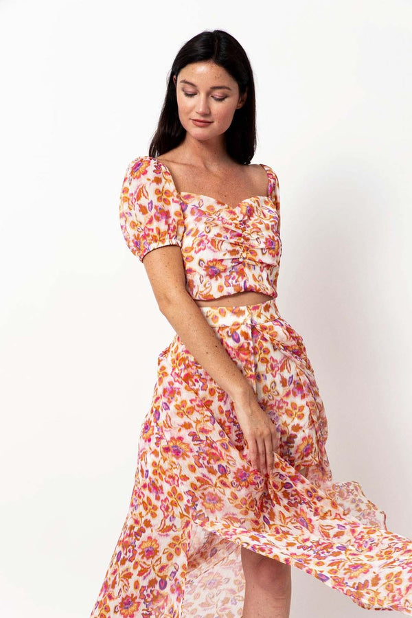 Chloé top with blurred flower print