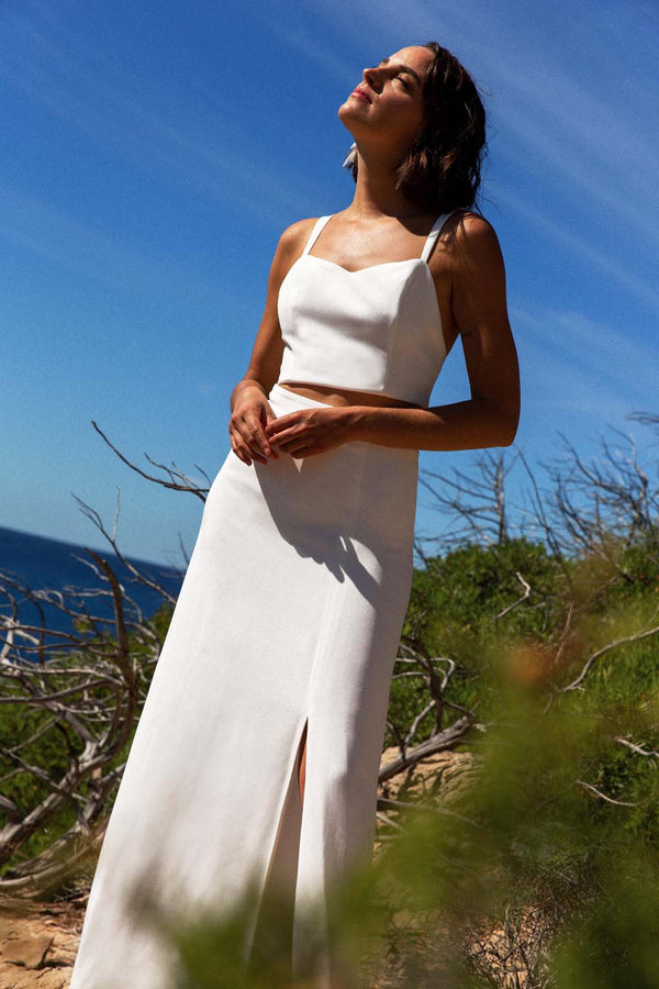 Haut Marine blanc