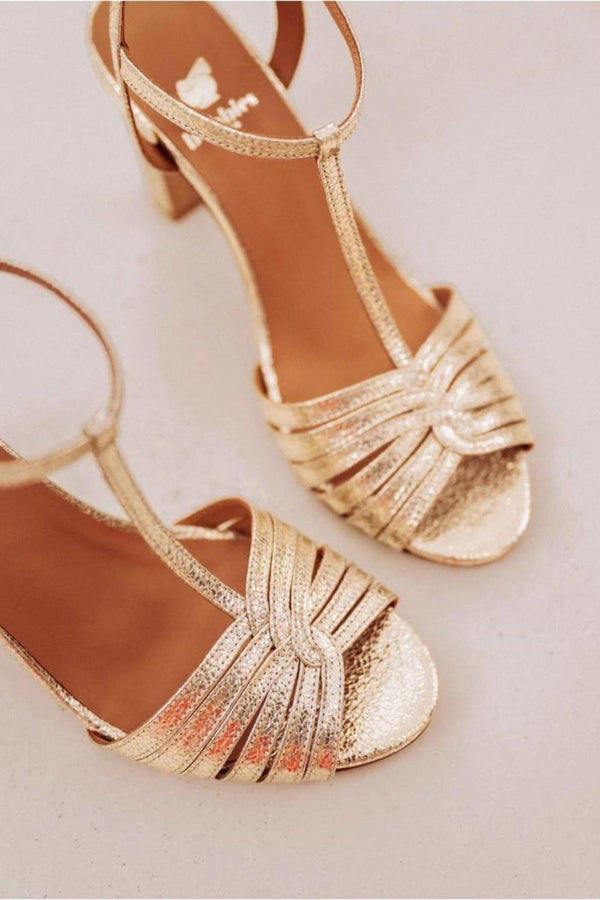 Daisy champagne gold sandals