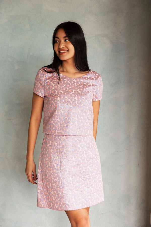 Paulette Lilac Silver Top