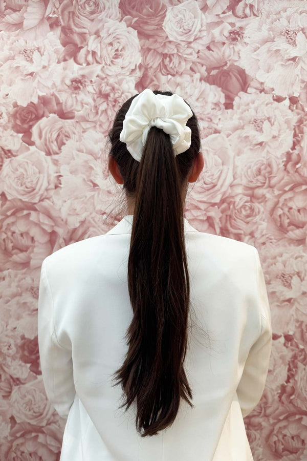 Large satin scrunchie