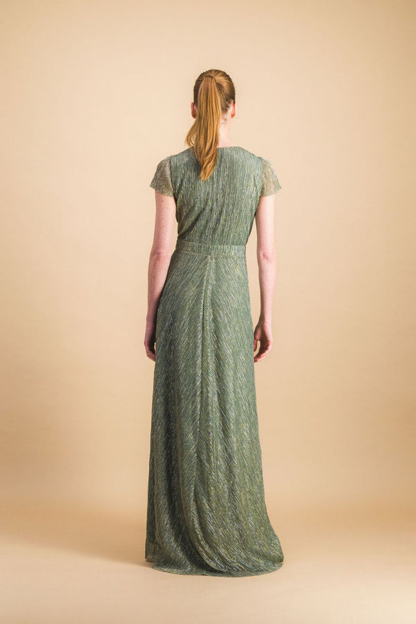 Robe Rosa vert gold