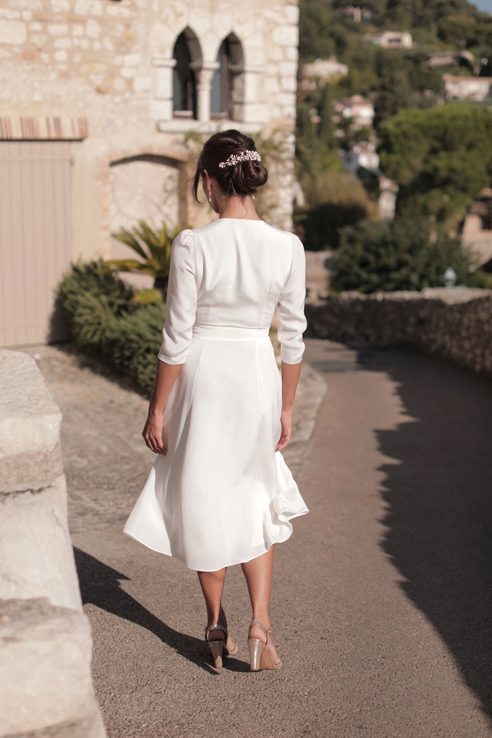 Paradigme Robe Portefeuille Robe Blanche De Marque Robe Mariage - Main Image