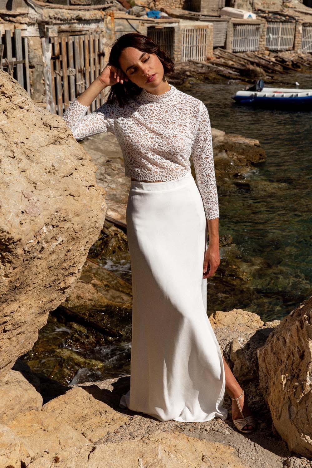 Mariage Tenue Jupe Longue PlissÃ©e Skirt Jupe Longue MariÃ©e