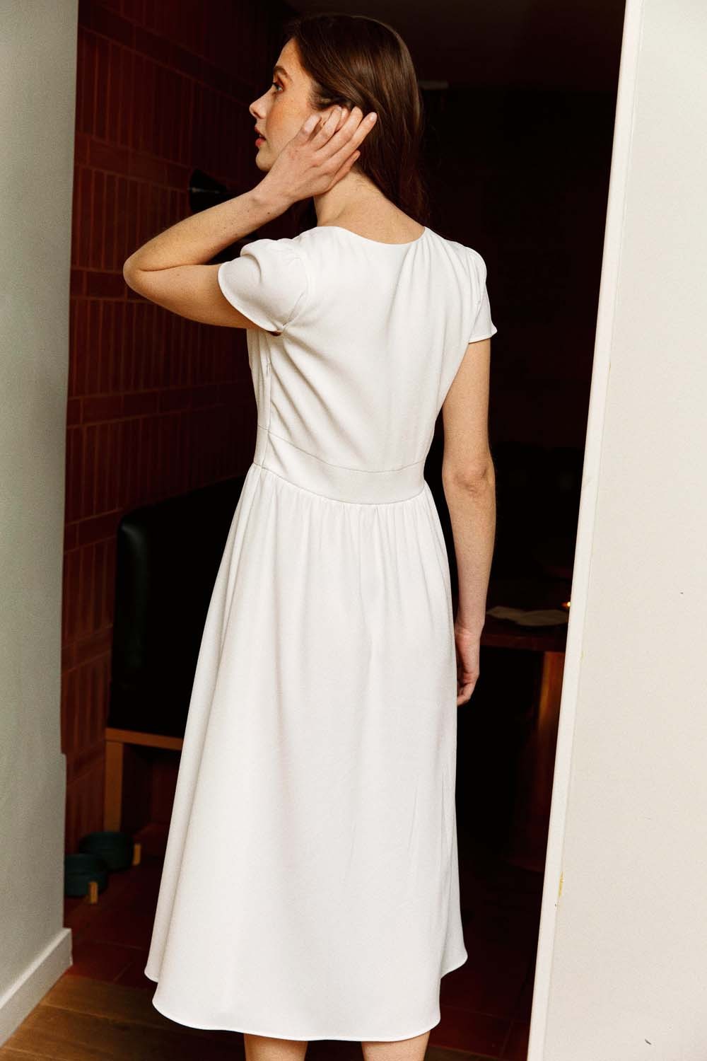 Robe Marion blanche – Maison Lemoine