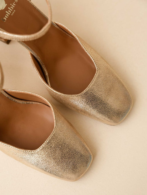 Escarpin Marfa champagne irisé