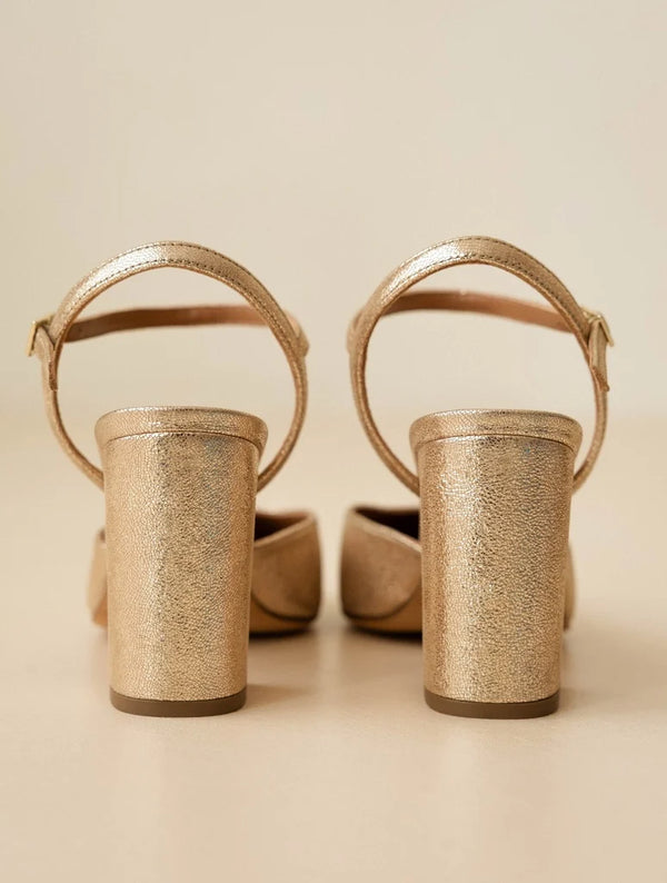 Escarpin Marfa champagne irisé