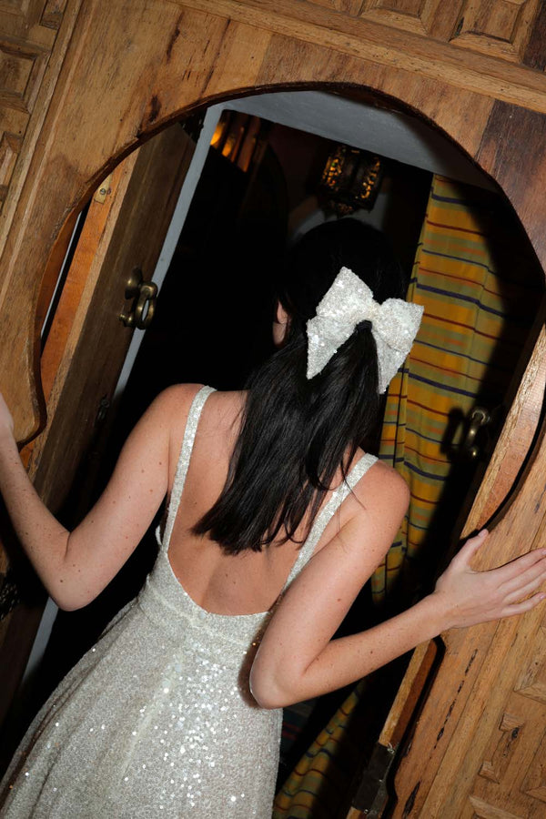 Petit noeud paillettes