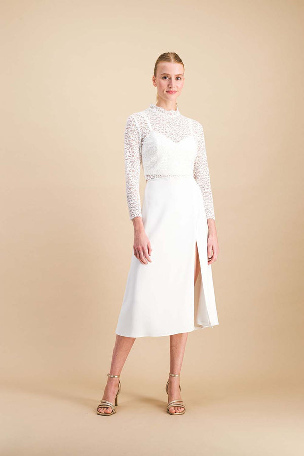 Haut Marine blanc