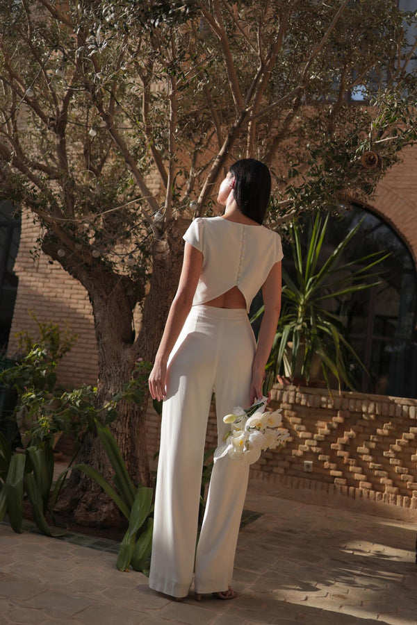 Pantalon Roxane blanc