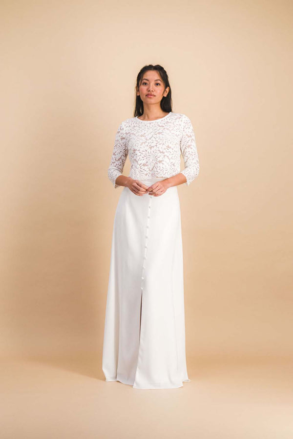 Jupe Carmina blanche