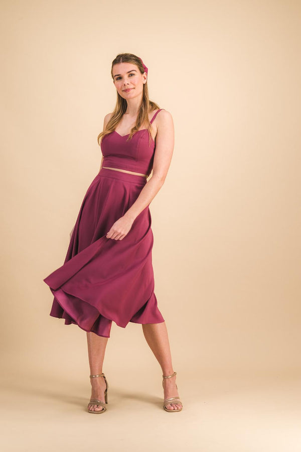 Jupe Albertina purple