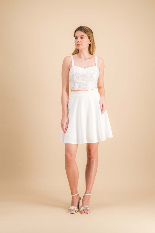 Haut Marine paillettes