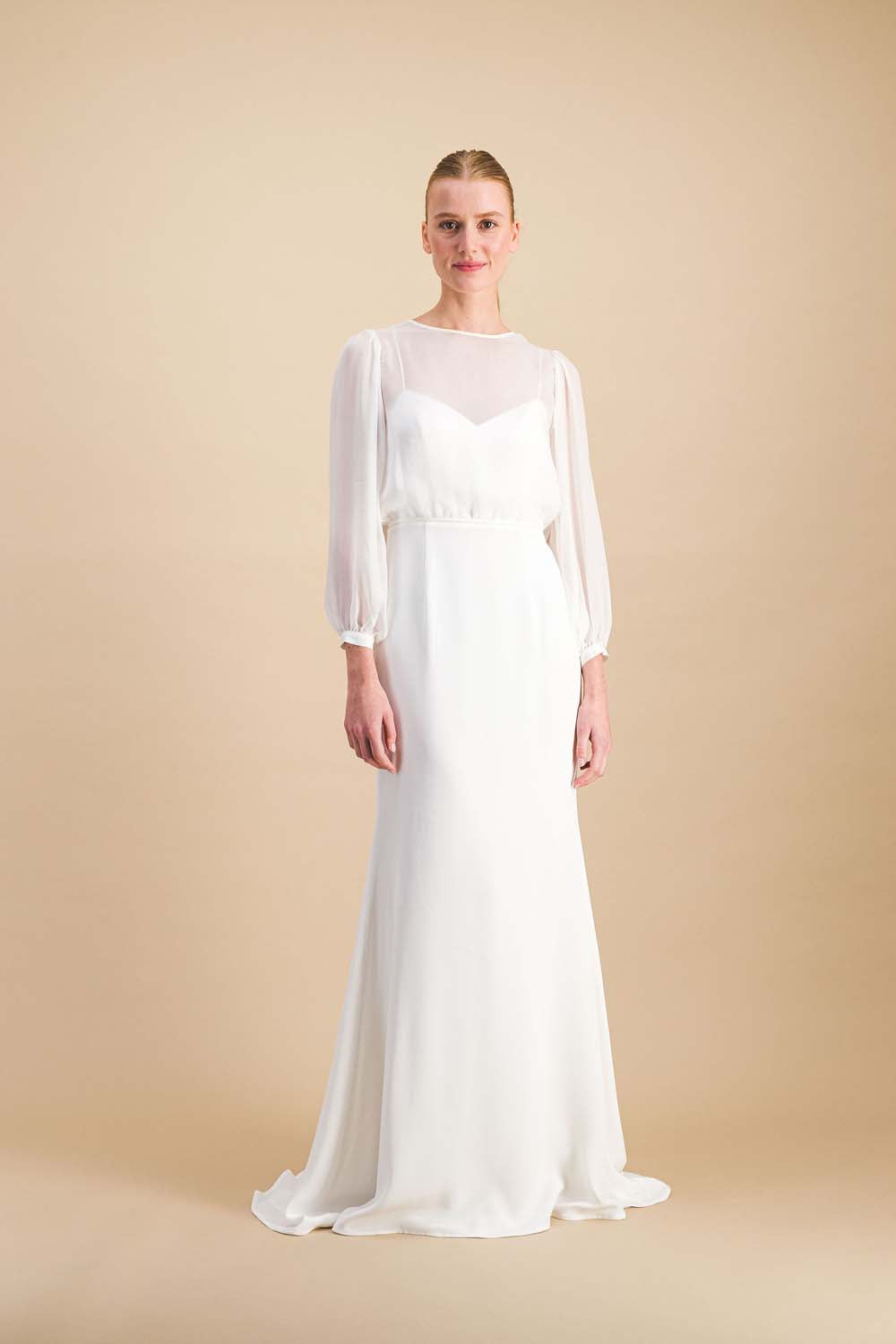 Bol Ro D' T En Mousseline De Soie Manches Mi Longues Pour