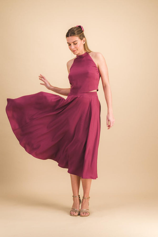 Jupe Albertina purple