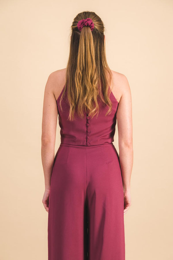 Petit chouchou crêpe purple