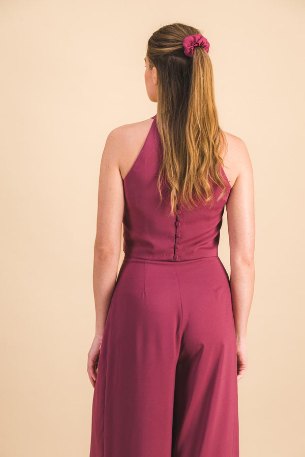 Petit chouchou crêpe purple