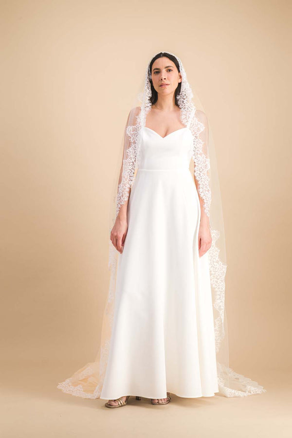 Voile long mantille